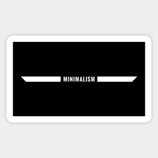 Single Lined Minimalism (white version) - Minimal DM Magnet